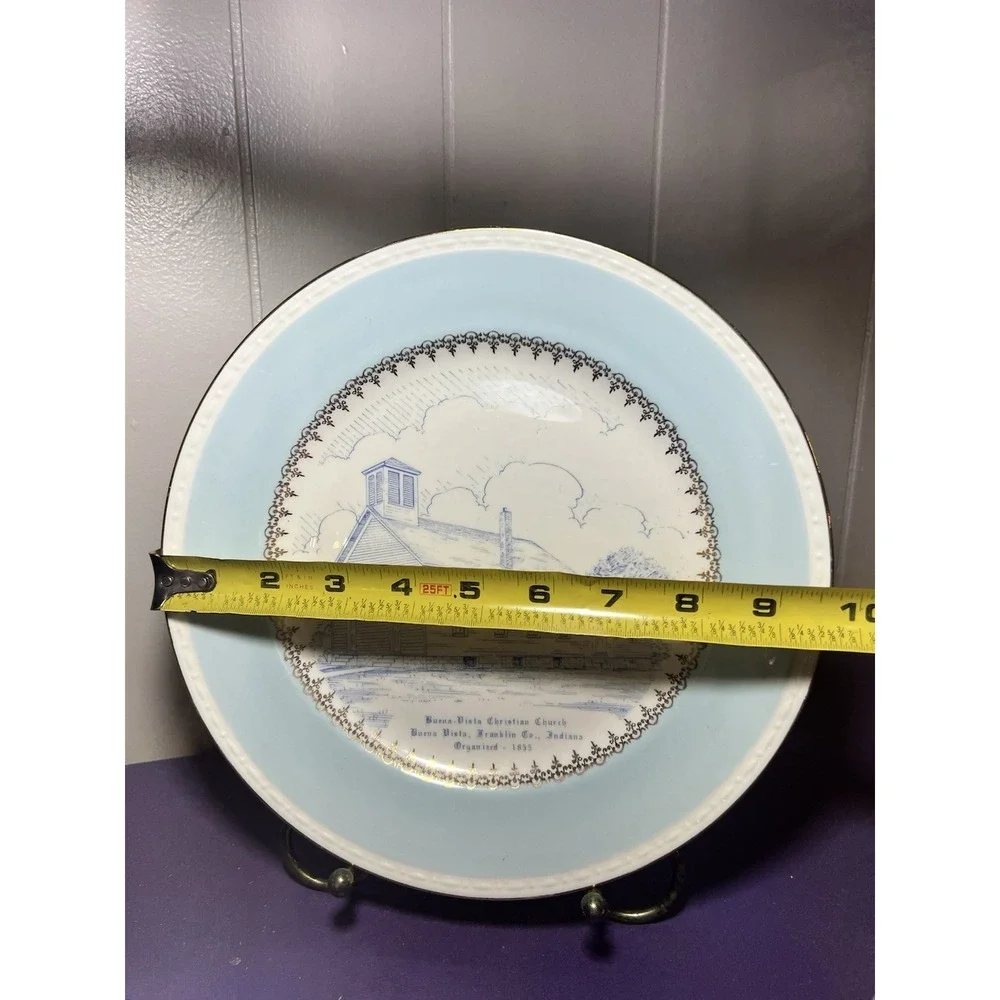 World Wide‎ Art Commemorative Plate Buena Vista Christian Church 1855